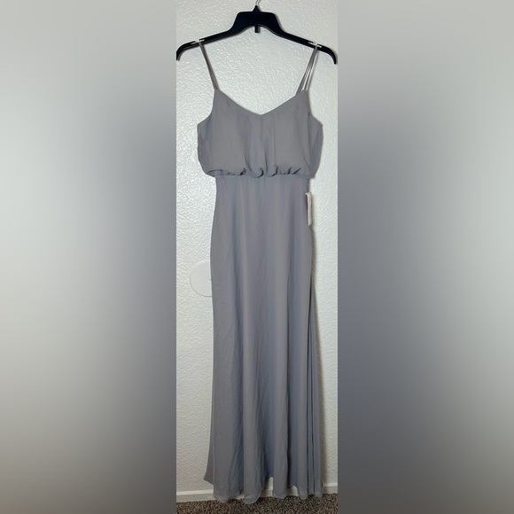 NWT Birdy Grey Gwennie Dress in Chiffon Silver - Picture 3 of 6